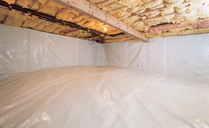 Crawl Space Moisture Barrier After in Carmel