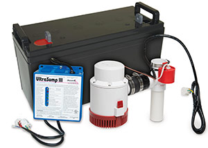 a battery backup sump pump system in Zionsville