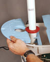 An airtight sump pump lid later installed in Terra Haute