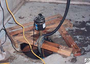 A West Lafayette sump pump system that failed and lead to a basement flood.