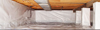 an encapsulated crawl space system in Muncie