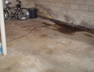 basement floor crack repair system in Indiana