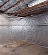 An energy efficient radiant heat and vapor barrier for a Huntington basement finishing project