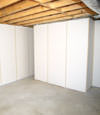 Fiberglass insulated basement wall system in Anderson, IN